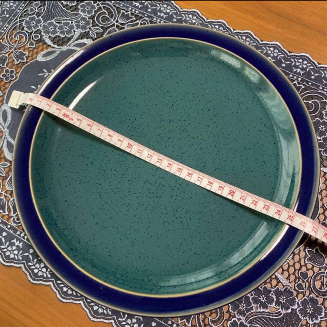 未使用　デンビー・ラングレー ハーレクイン ディナープレート 斑点模様　 2枚