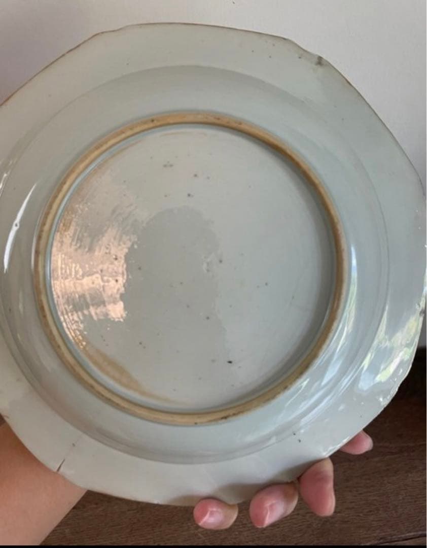 中国古美術品 清の乾隆時代 青花粉彩人物皿 本物保証 22cm - メルカリ