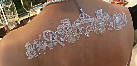 ボディージュエリーシール(美女と野獣風)