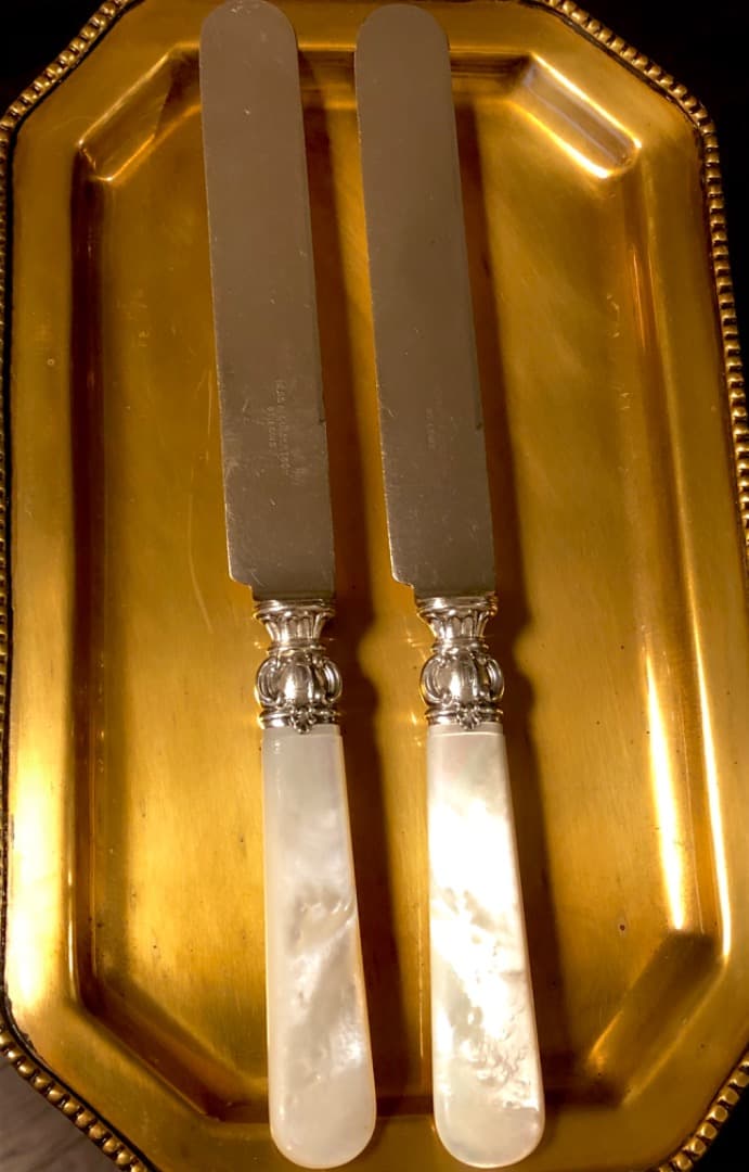 M5 Sterling Silver ヴィンテージ マザーオブパール ナイフ