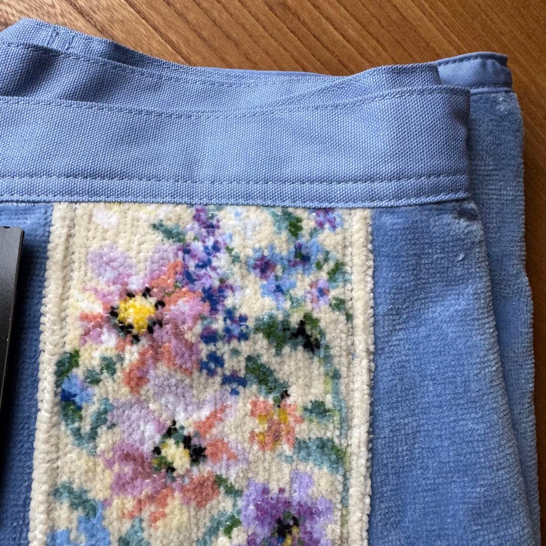 【新品未使用】ホットマン　エプロン　シェニール織り　ポケット付き　永遠色