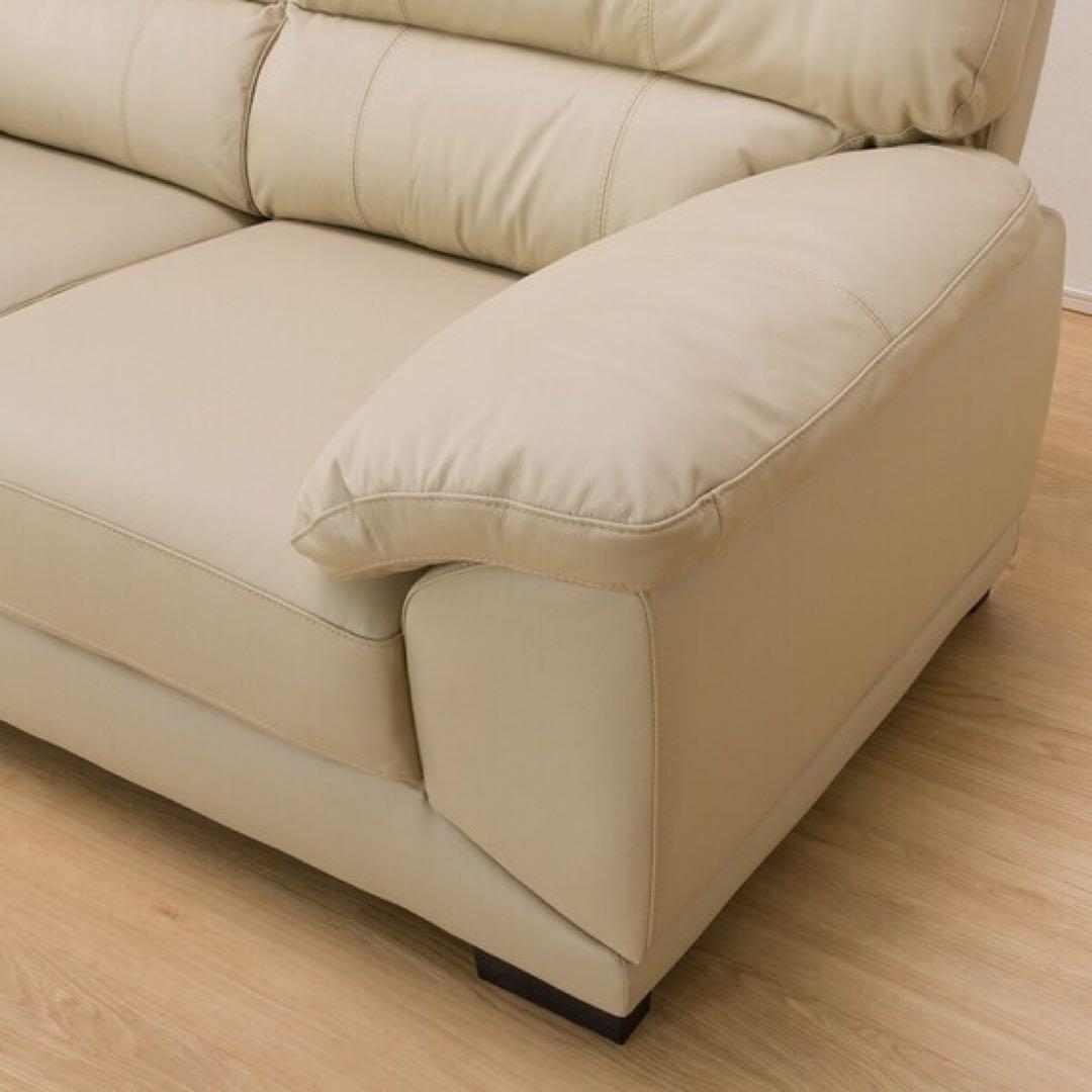 ニトリ】【本革】2人用ソファ (ウォール3KD 革C1BE) - メルカリ