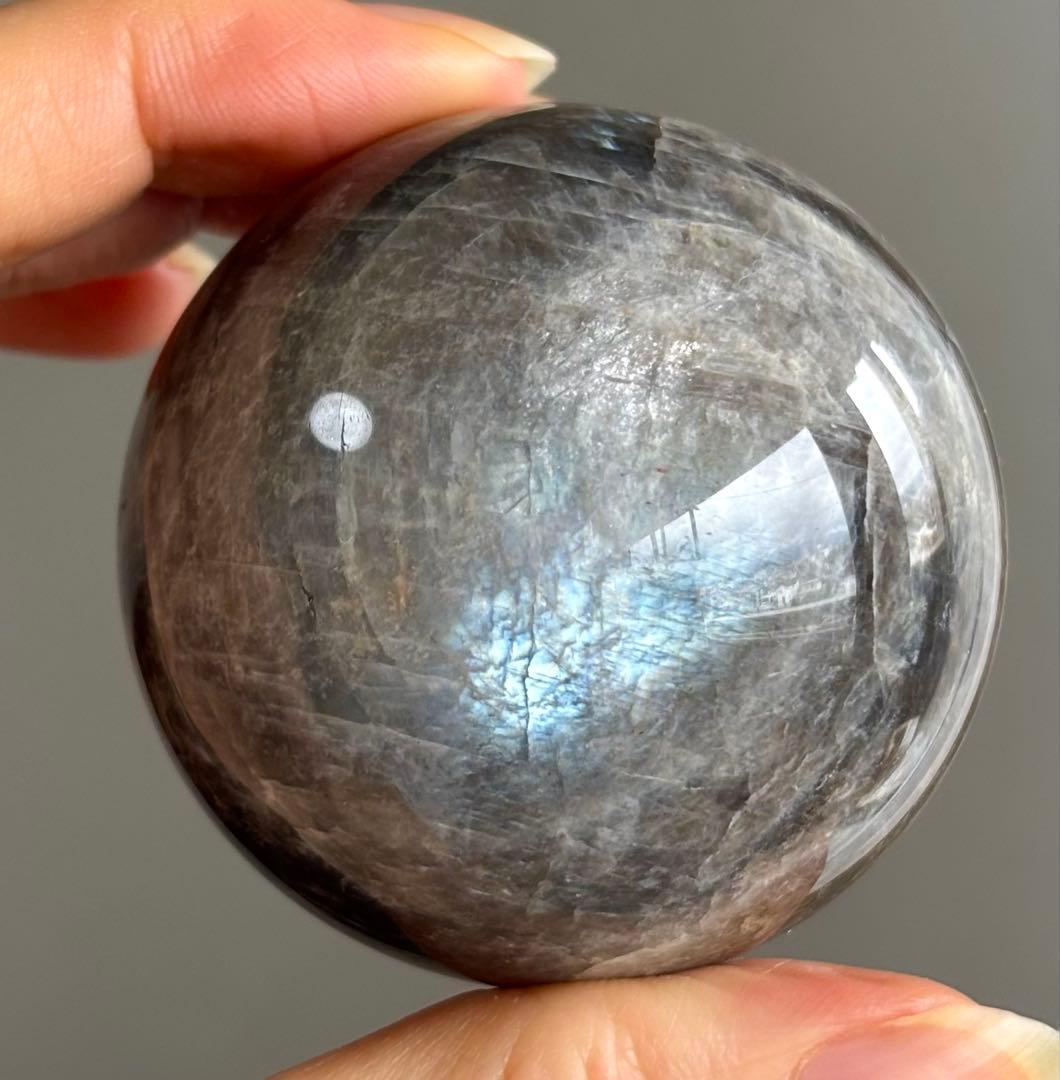 sufiakun様　高品質　ブラックムーンストーン　スフィア　ブルーシラー