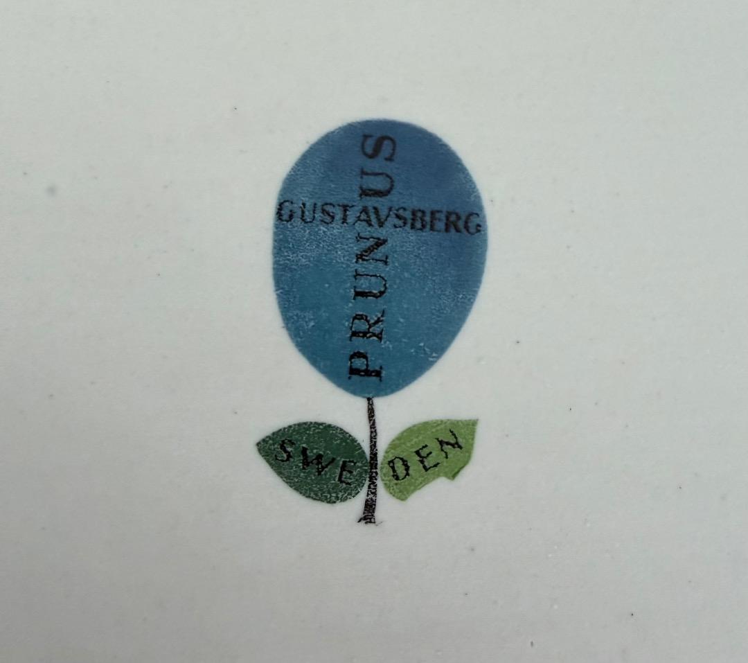 GUSTAVSBERG PRUNUS ビンテージ プレート 長皿 プルーヌス - メルカリ