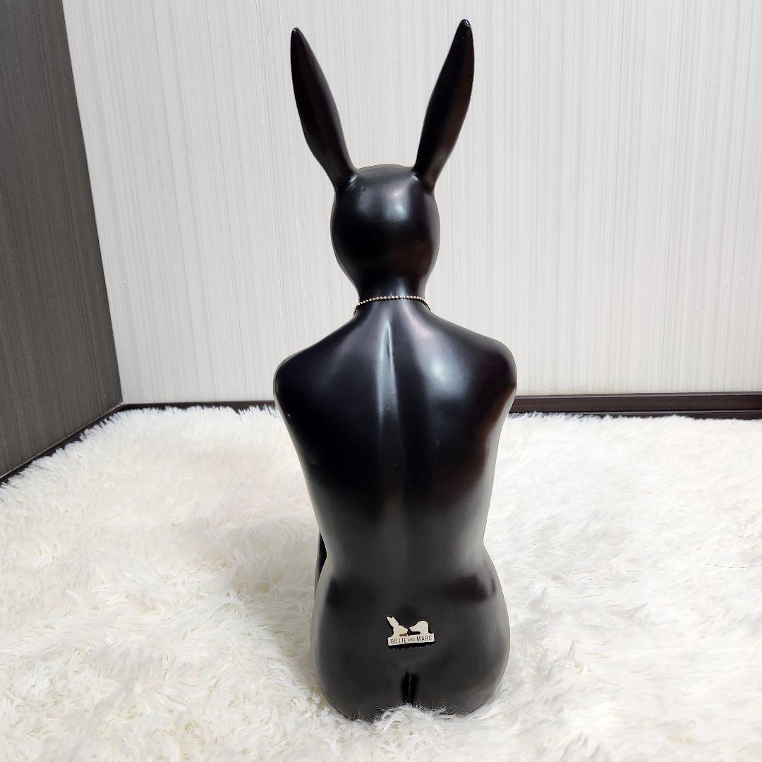【美品】KARE デザイン ギャングスターラビット ブラック デコフィギア