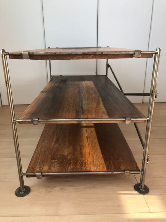 ＜a.depeche＞アデペシュ　アイアンシェルフ（1）オールドチーク