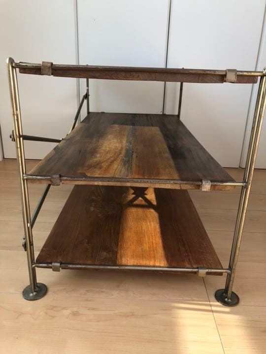 ＜a.depeche＞アデペシュ　アイアンシェルフ（1）オールドチーク