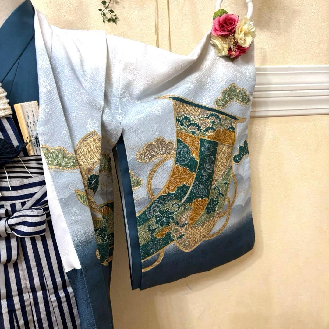 七五三五歳‼️着物 男の子 袴 完全️フルセット‼️お家から揃えるなし