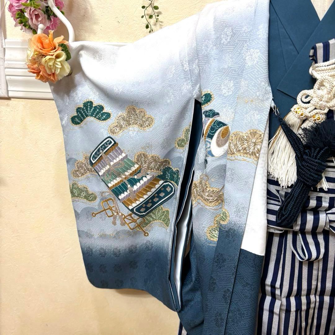 七五三五歳‼️着物 男の子 袴 完全️フルセット‼️お家から揃えるなし