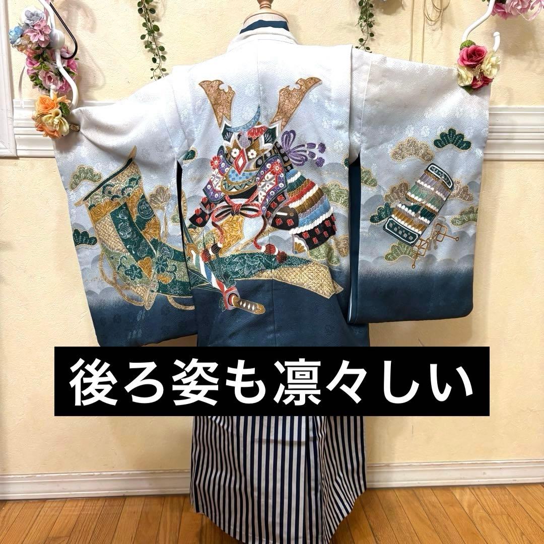 七五三五歳‼️着物 男の子 袴 完全️フルセット‼️お家から揃えるなし