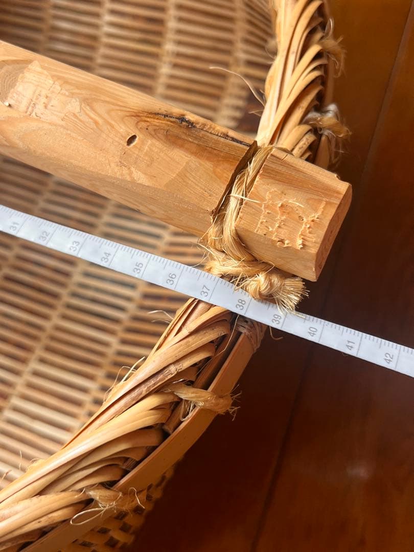 【新品・未使用】東北の伝統工芸 肥料振りかご 桜皮編み 特大サイズ　希少