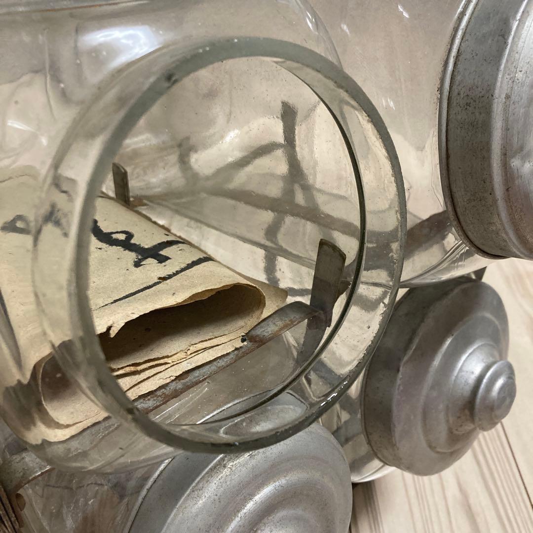 【稀品】アンティーク　駄菓子屋　たばこ瓶　昭和レトロ　ガラス瓶　キャニスター