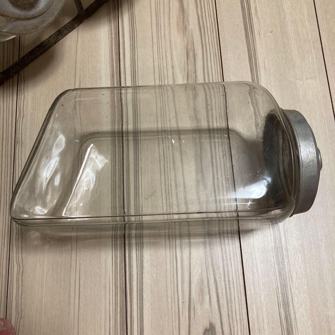 【稀品】アンティーク　駄菓子屋　たばこ瓶　昭和レトロ　ガラス瓶　キャニスター