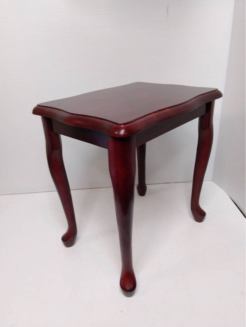 G1810 八幡産業　ネストテーブル 3段 3点セット 木製 アンティーク調