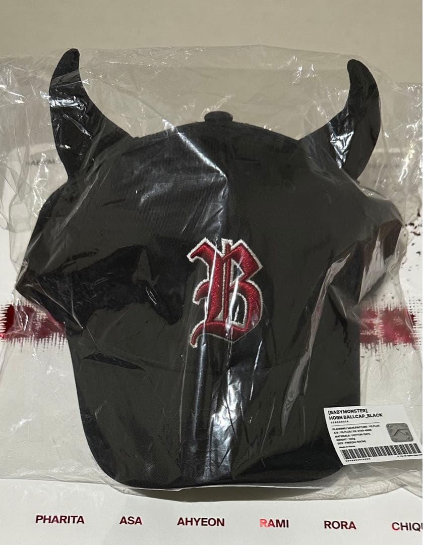 babymonster popup限定 ブラックキャップ 帽子 トレカ 公式 - メルカリ