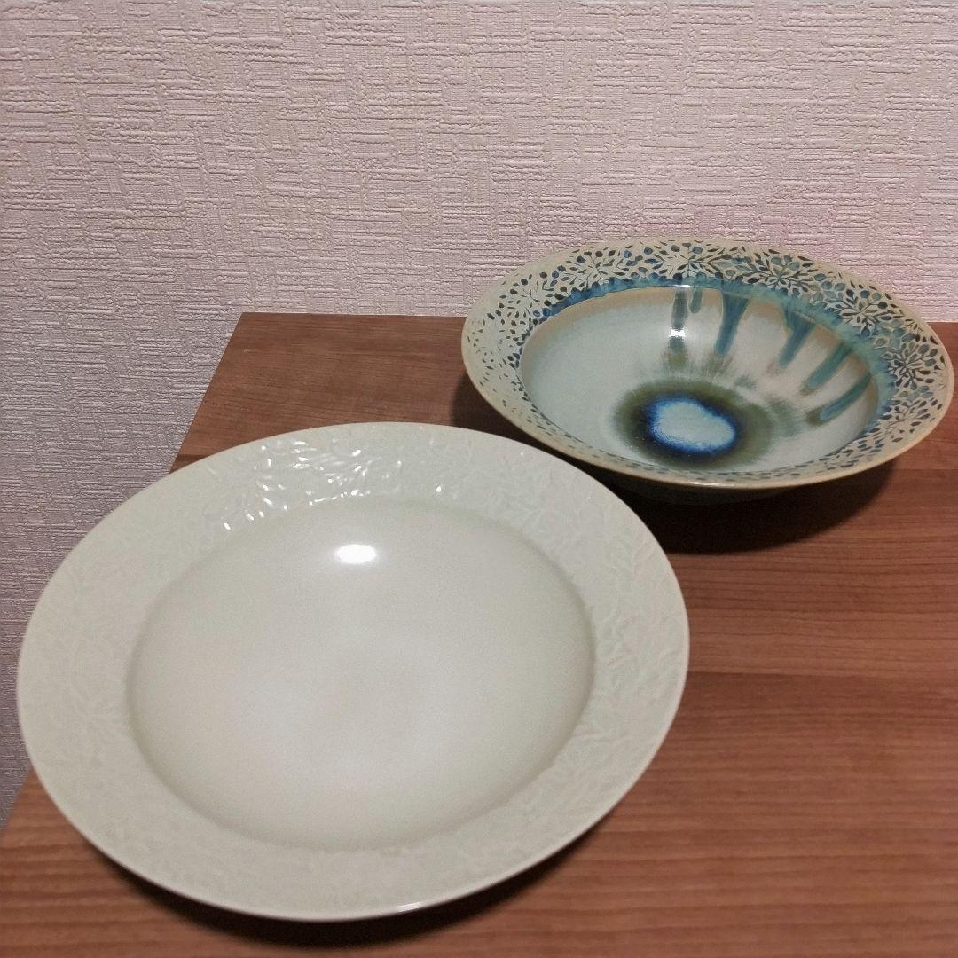 岳中爽果さん　リム皿　台形小鉢