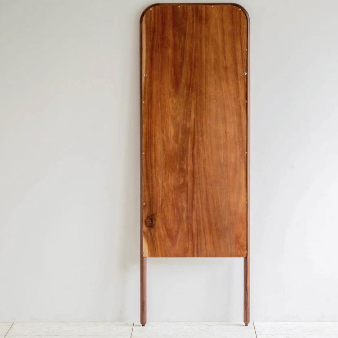 関家具 スタンドミラー 姿見 鏡 ミラー ウォールナット 新品 定価30,690