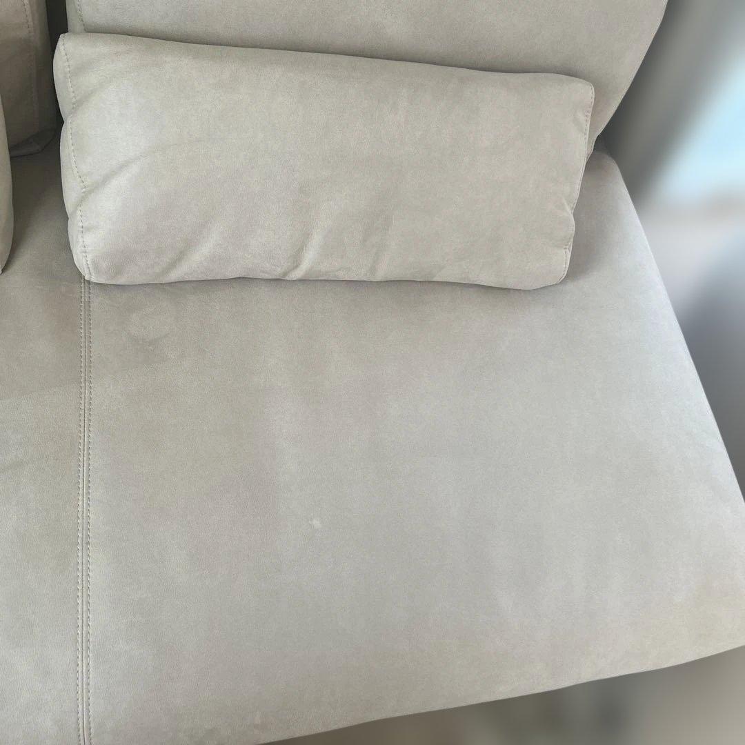 関家具 2人掛けソファ ヘッドレスト付き メンテナンスキット付き