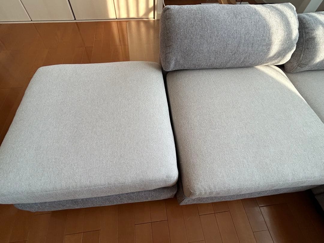 三人掛け　コーナーソファ タンスのゲンCARLO グレー