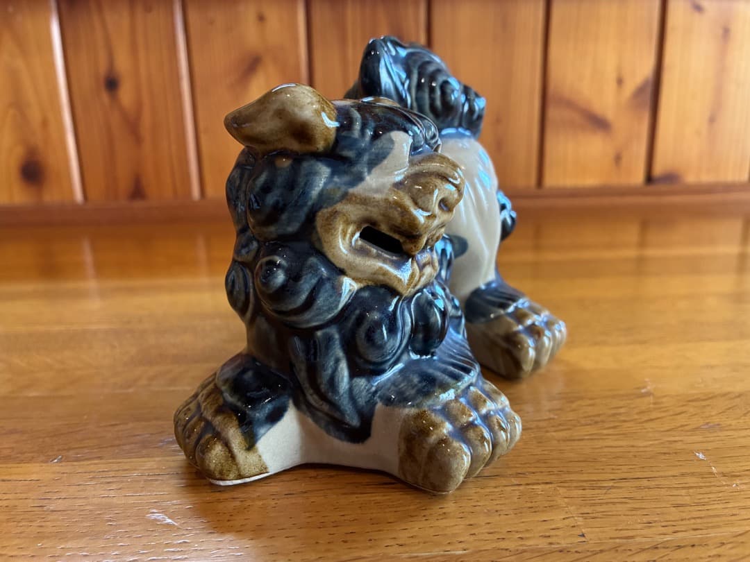 美品✨シーサー 沖縄 置物 開運 厄除け 2個組魔除け インテリア - メルカリ