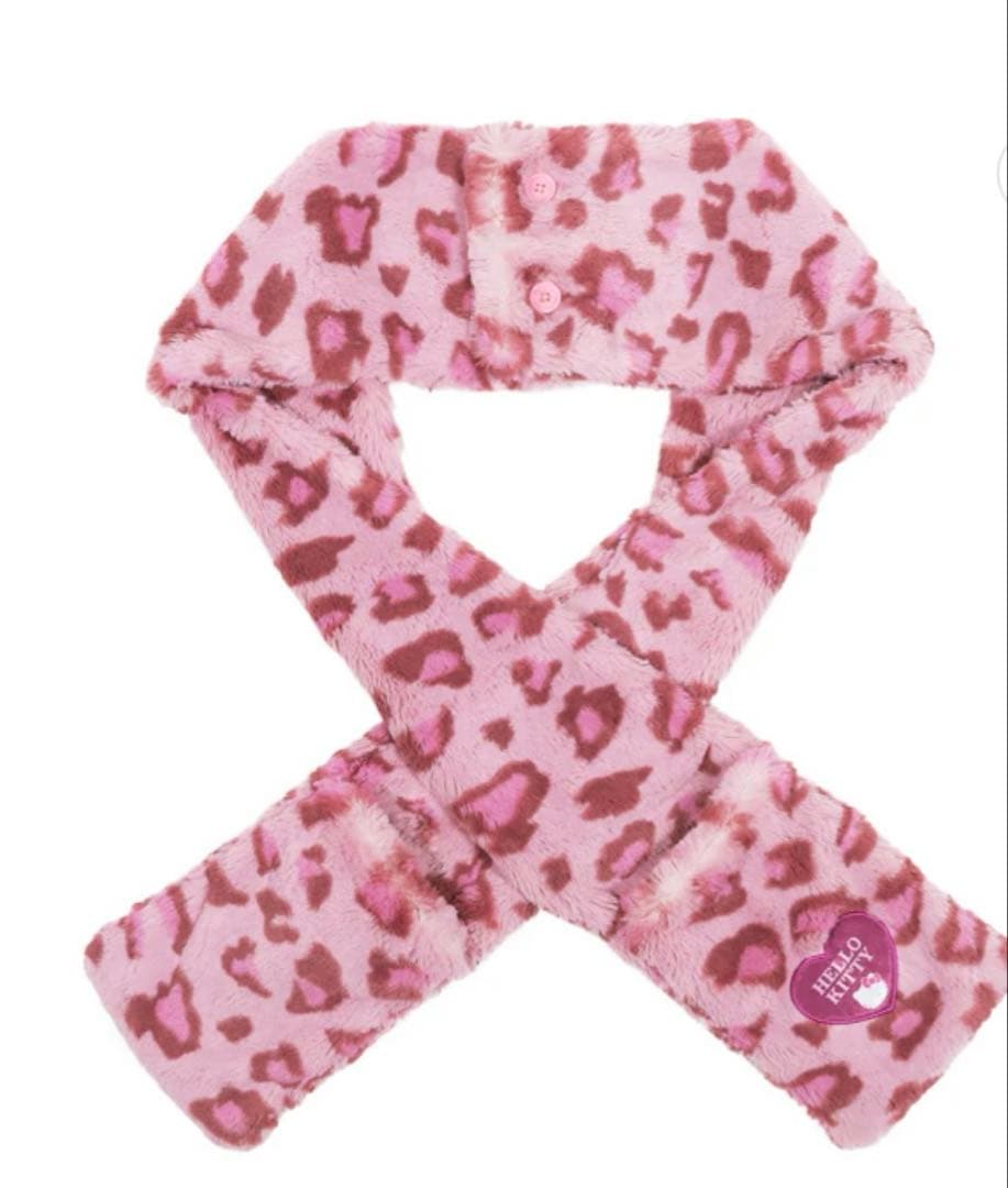 USJ 限定 キティーちゃん ヒョウ柄 マフラーハット ハローキティ