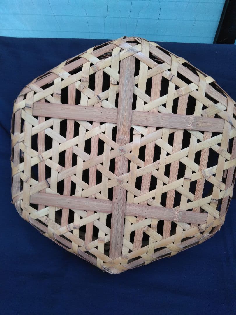 お値下げ　昭和レトロ　竹かご　大  小３ケ組