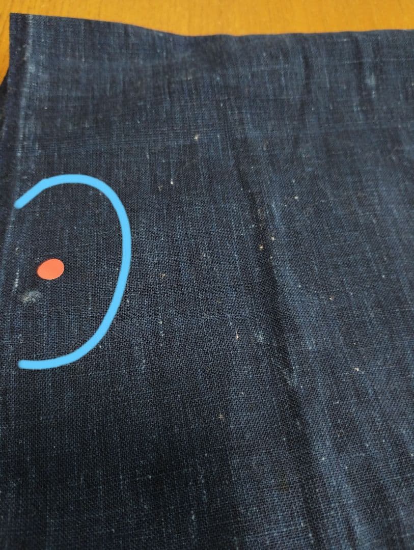 410.古布藍染め布団側 - メルカリ