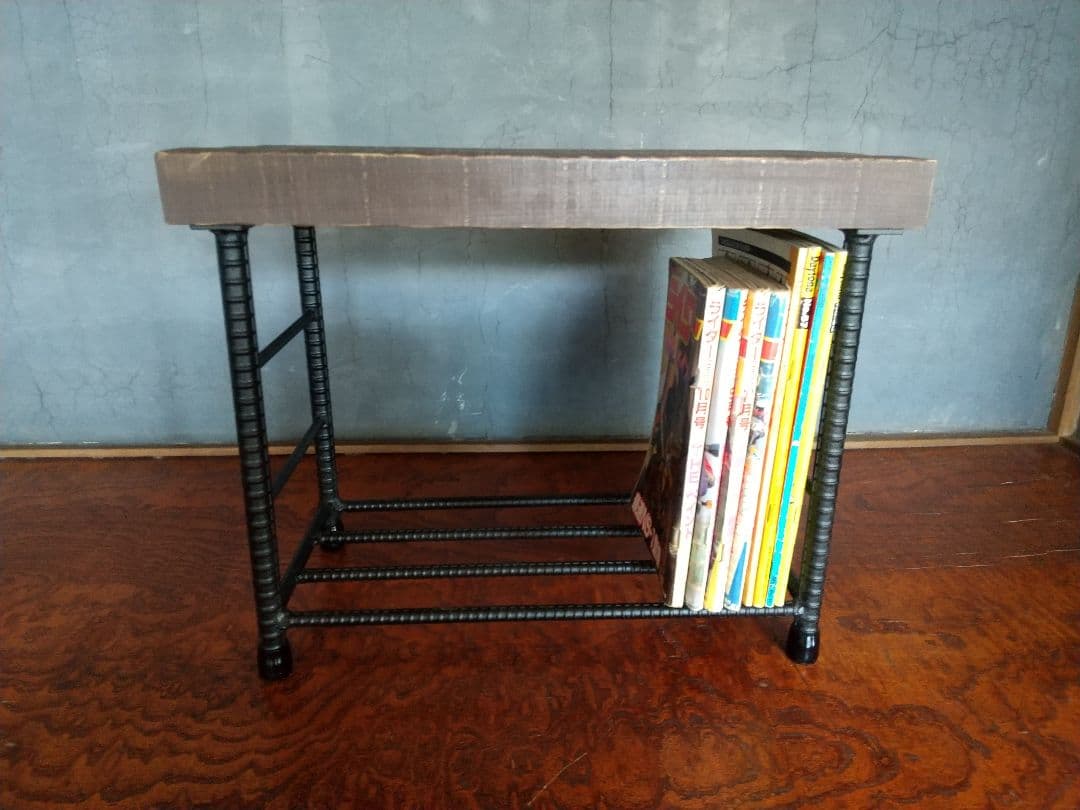 「男前」ハンドメイド　アイアン　シューズベンチ　ローボート