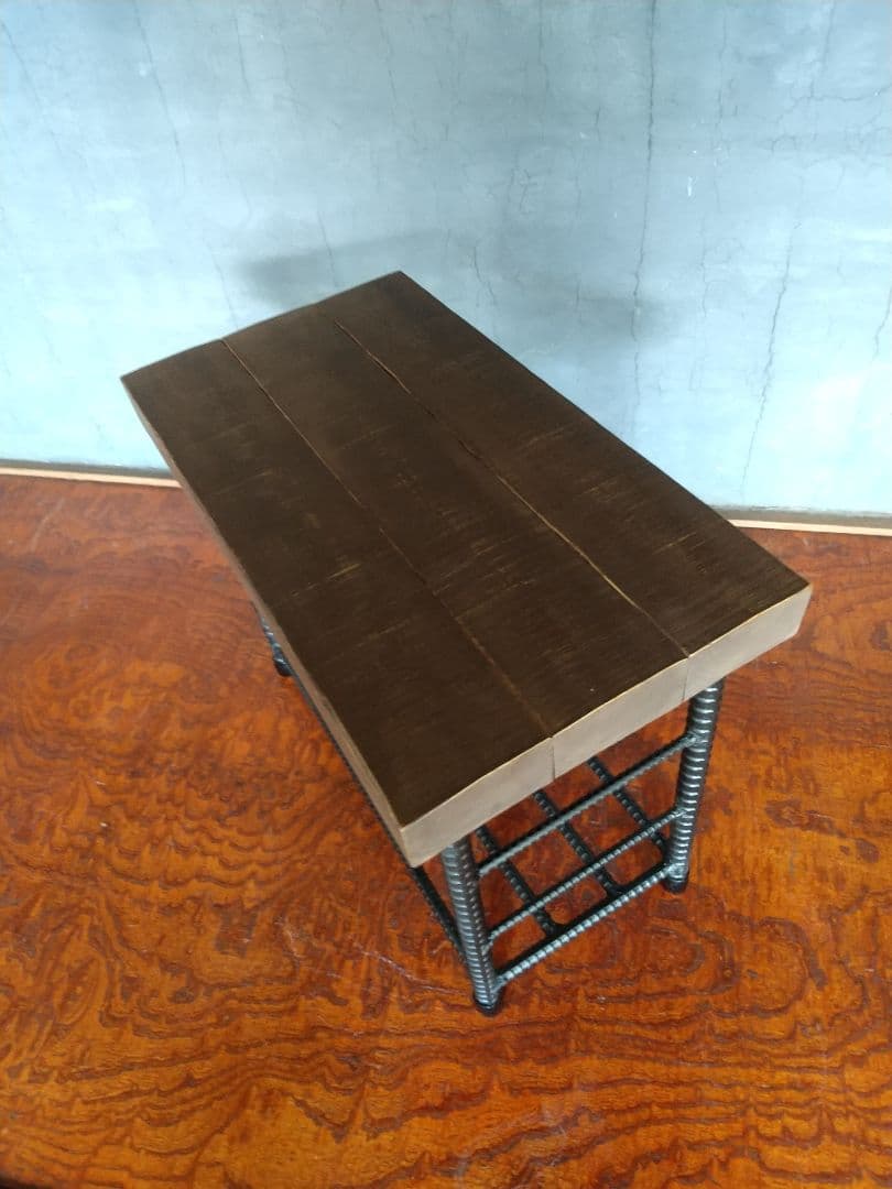 「男前」ハンドメイド　アイアン　シューズベンチ　ローボート