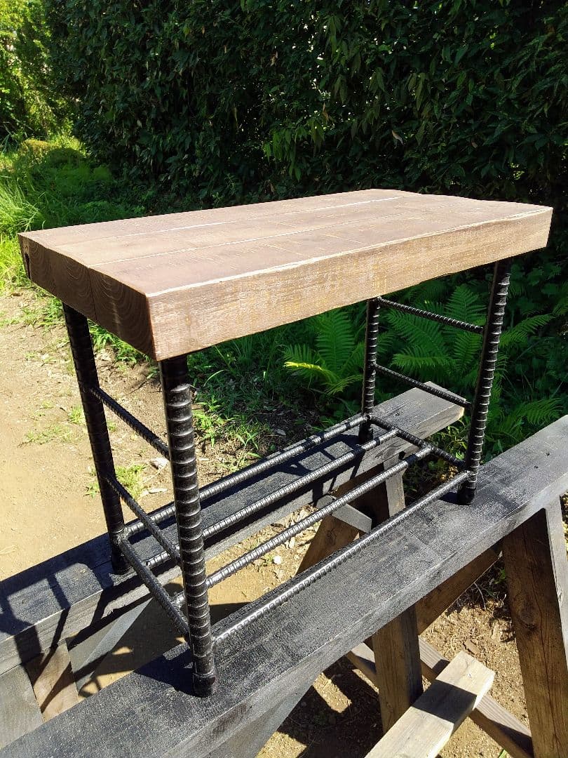 「男前」ハンドメイド　アイアン　シューズベンチ　ローボート