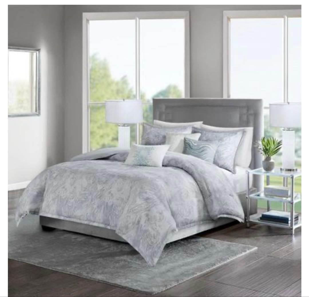 掛け布団、枕カバー2点、クッション3点セット