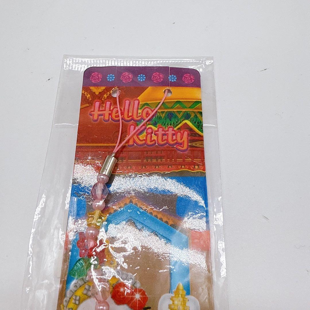 レア ハローキティ キティ 根付 ご当地　ストラップ　タイ　限定　日焼け