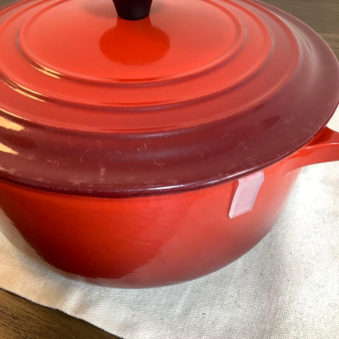 【美品】ルクルーゼ　ココットロンド　20cm