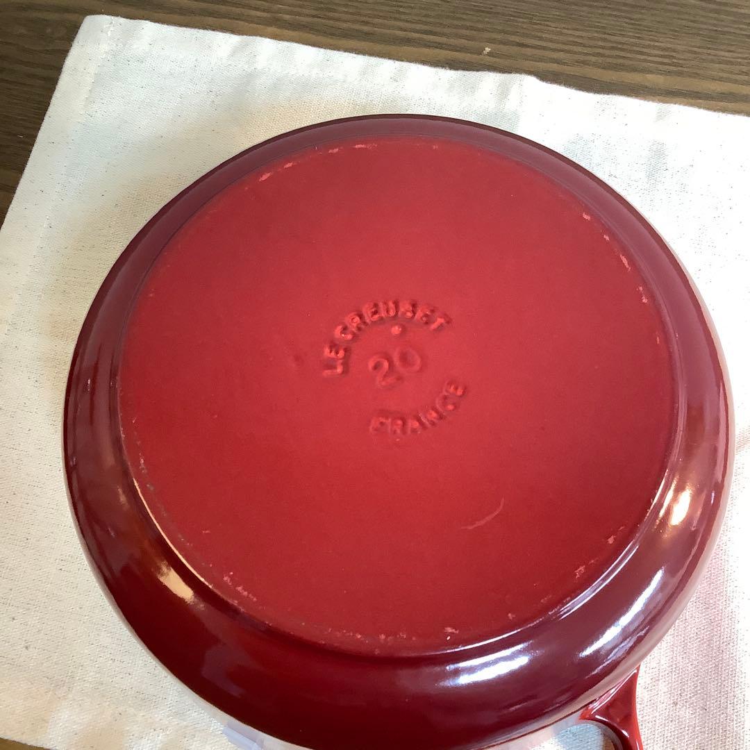 【美品】ルクルーゼ　ココットロンド　20cm
