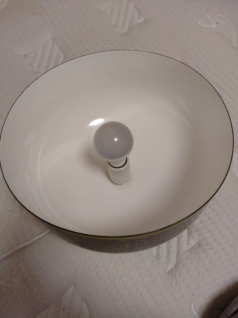 アラビアフィネル　　ビンテージランプシェード　緑