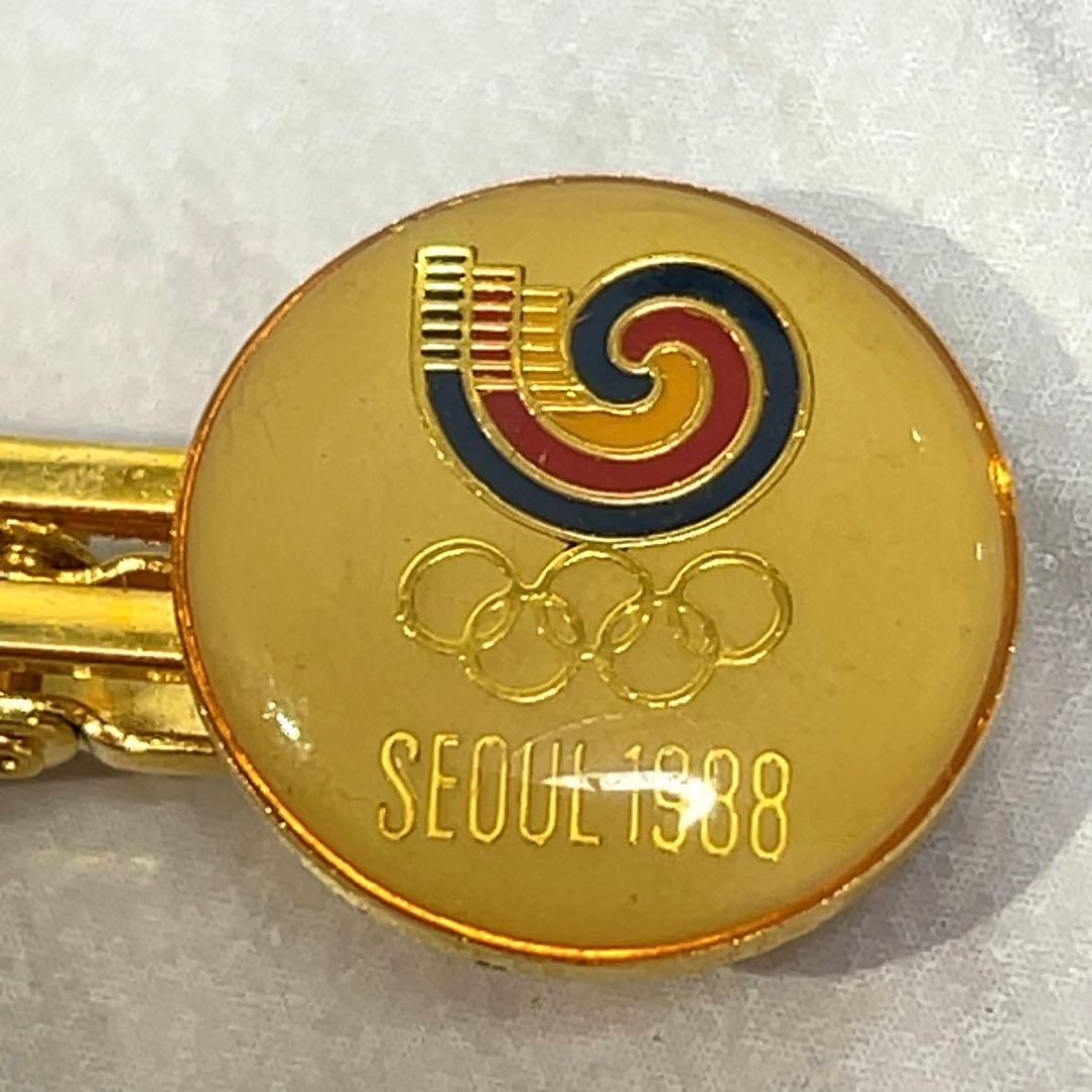 コレクション】1988年ソウルオリンピック ネクタイピン ゴールド