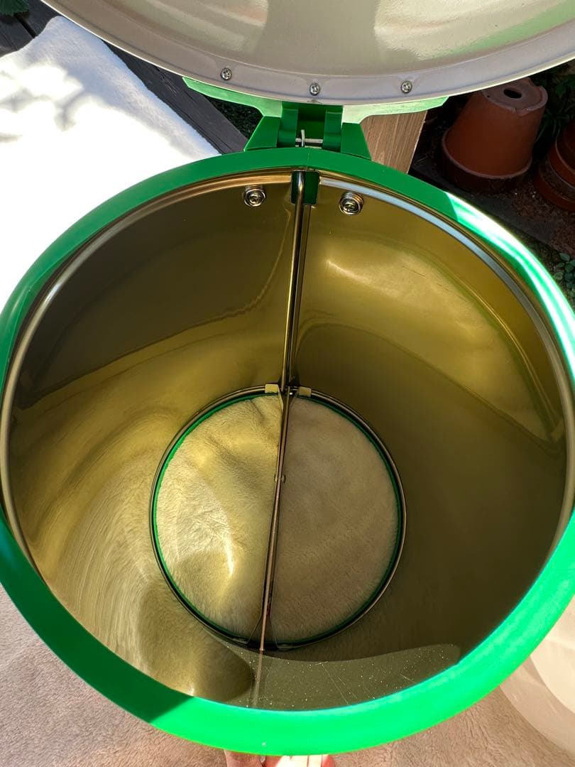 昭和レトロ　ゴミ箱　ペダル式　ママポット　山崎産業　当時物　新品