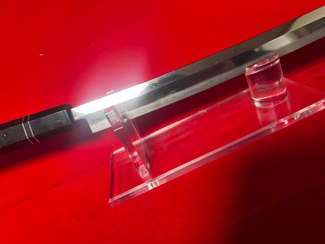 01568 包丁 マグロ包丁 先丸 刃文綺麗 研師仕上げ 切味抜群 未使用品