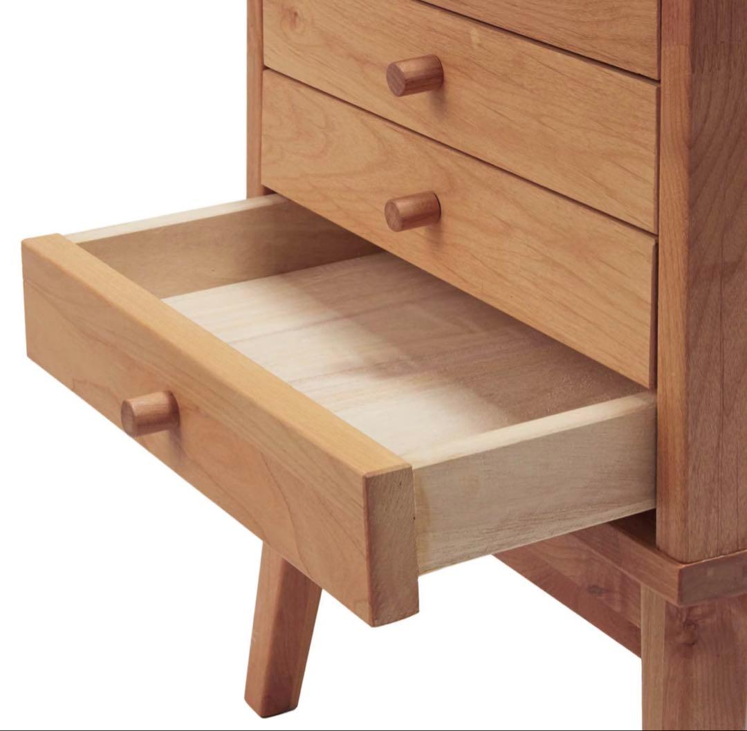 【新品同様_美品】ベルメゾン 天然木 自然素材チェスト