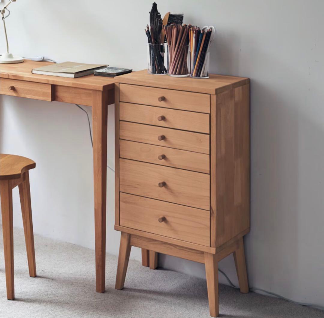 【新品同様_美品】ベルメゾン 天然木 自然素材チェスト