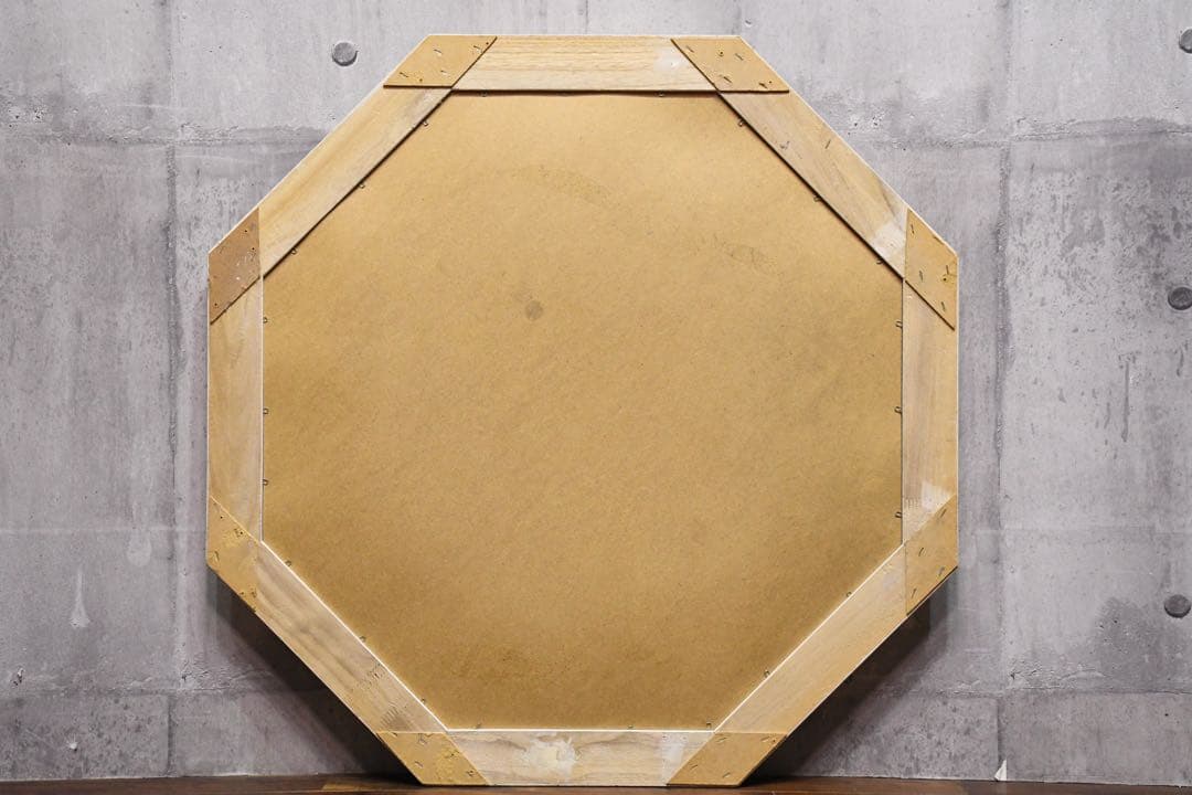 CHC71 シャビーシック オクタゴンミラー レリーフ アンティーク調 八角形