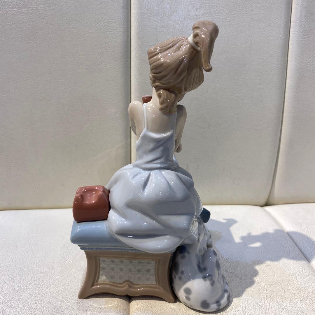 美品！ ☆リヤドロ☆ 少女 大事な電話