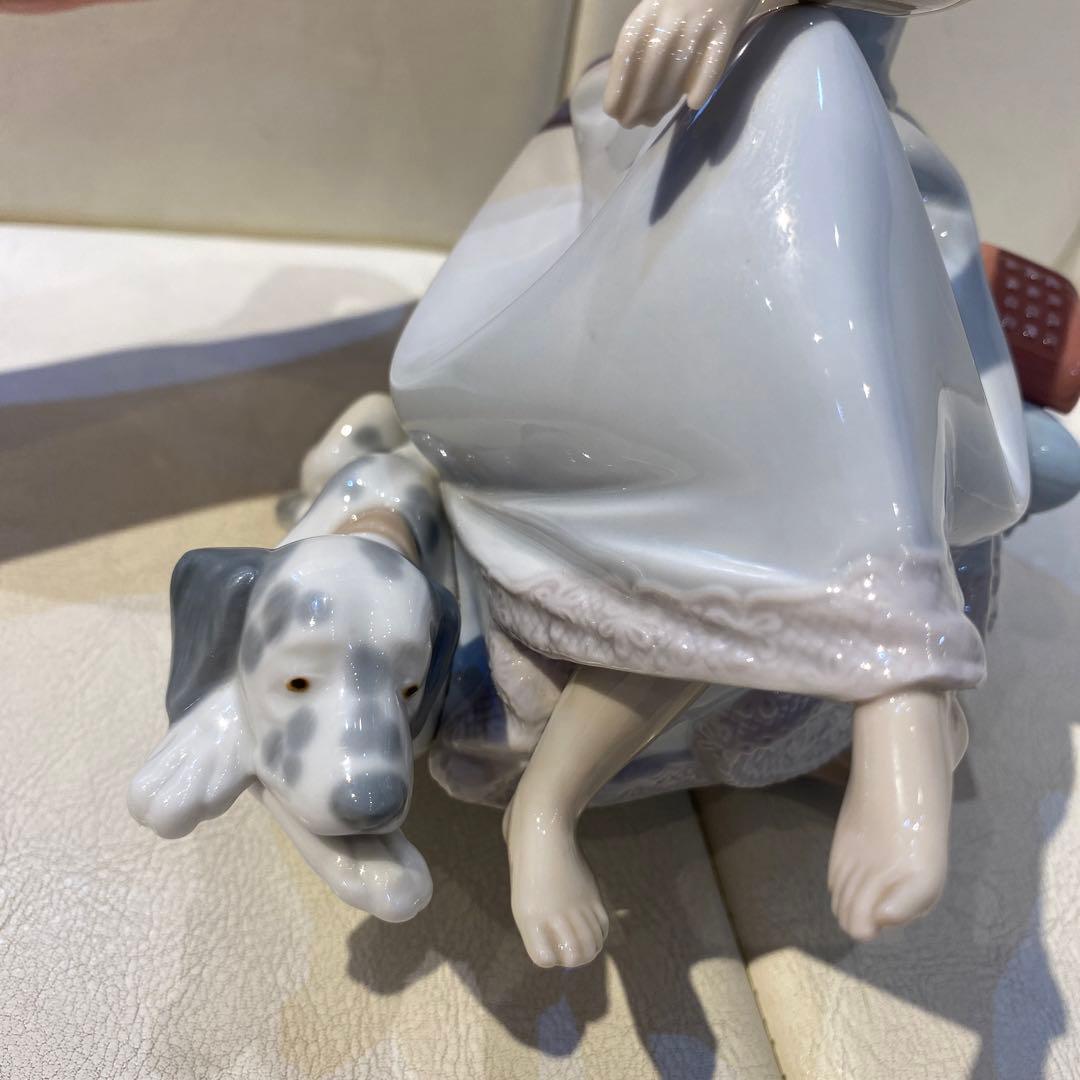 美品！ ☆リヤドロ☆ 少女 大事な電話