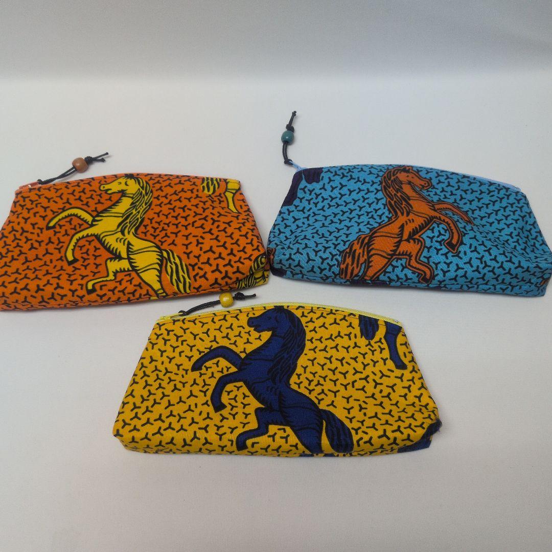 アフリカンがま口オーダーページ　アフリカ布馬柄