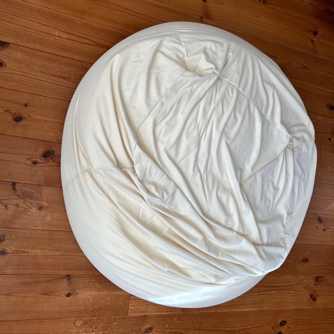 無印良品 ビーズクッション グレー チェック柄