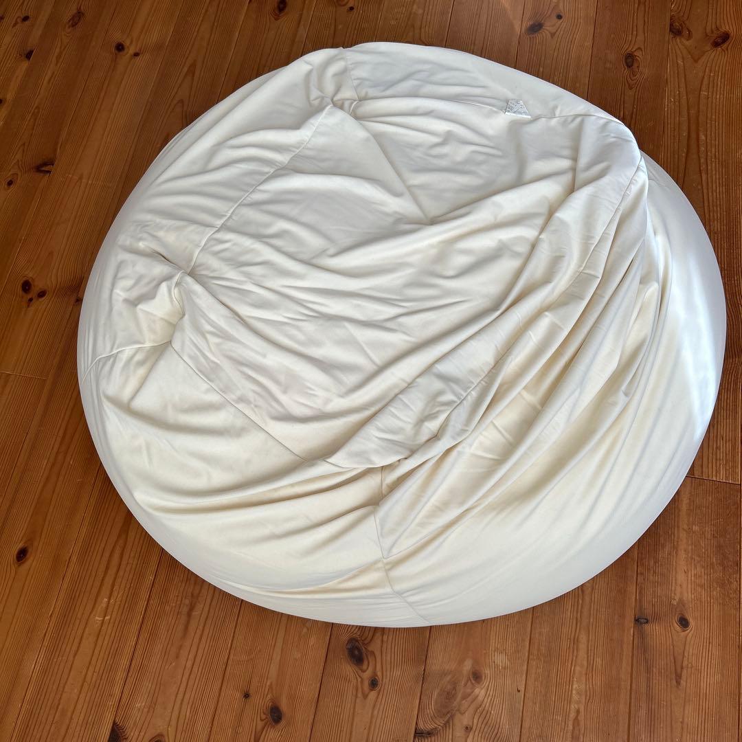 無印良品 ビーズクッション グレー チェック柄