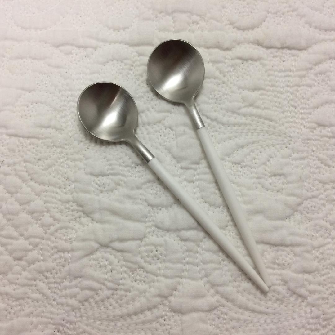 残り僅か！　セール価格　クチポール　GOA　ホワイト＆シルバー　デザート　計８本