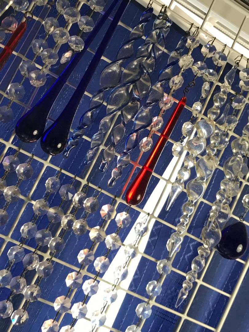 巴里の拭きガラス　フック付き50本余り　1920年代