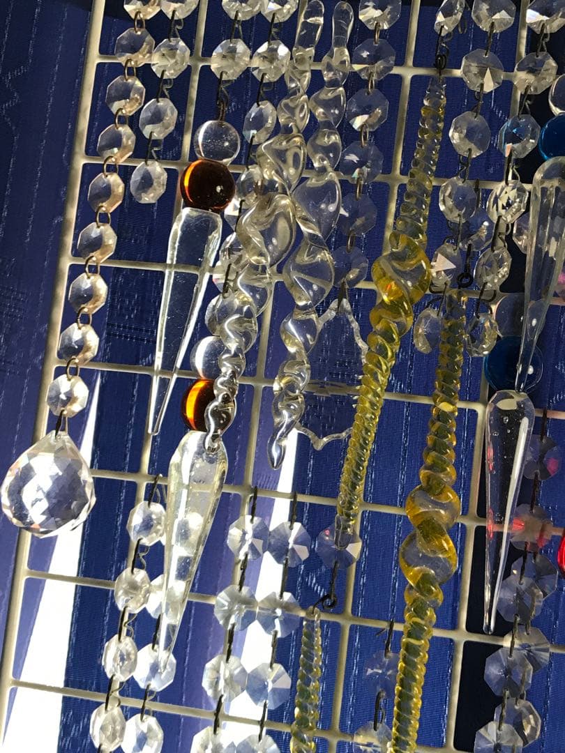 巴里の拭きガラス　フック付き50本余り　1920年代