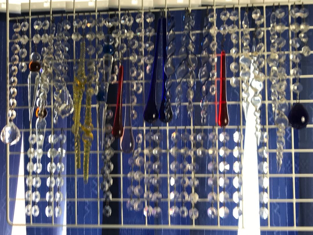 巴里の拭きガラス　フック付き50本余り　1920年代